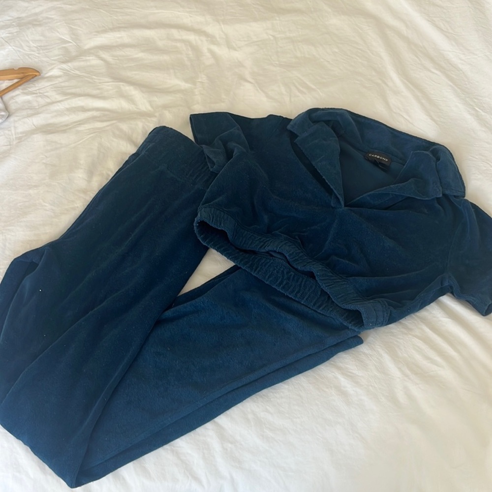 Carbon 38 Navy blue Terry set